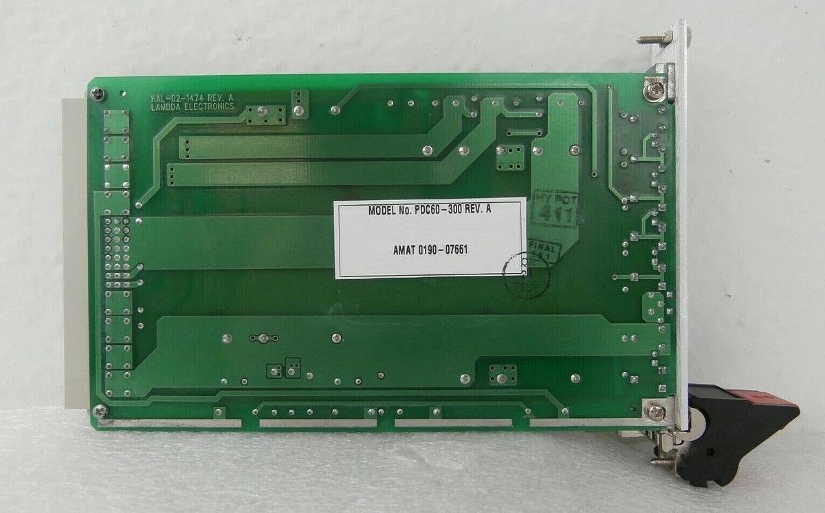 Used Lambda PDC60-300 Power Supply PCB Card HAL-02-1474-A1 AMAT 0190-07661 Working