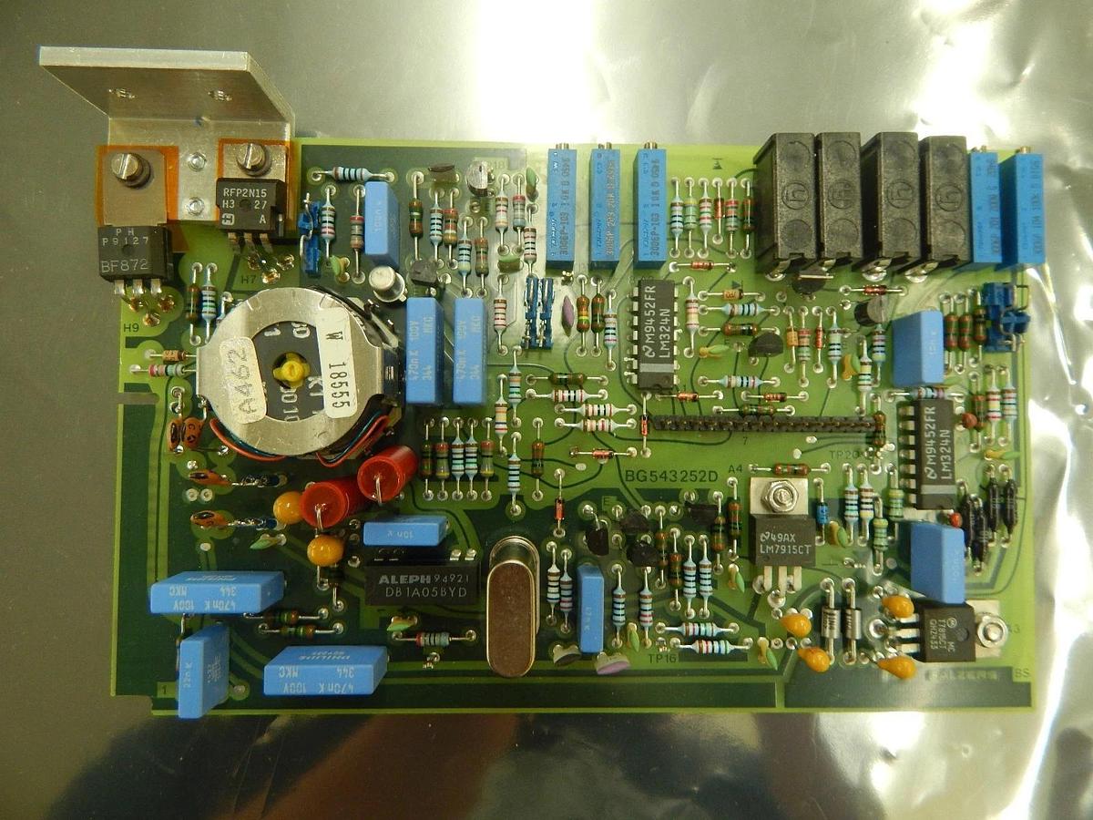 Used Balzers BG 541 087-S/B Partial Pressure Gauge PCB Card RF 064 Used Working