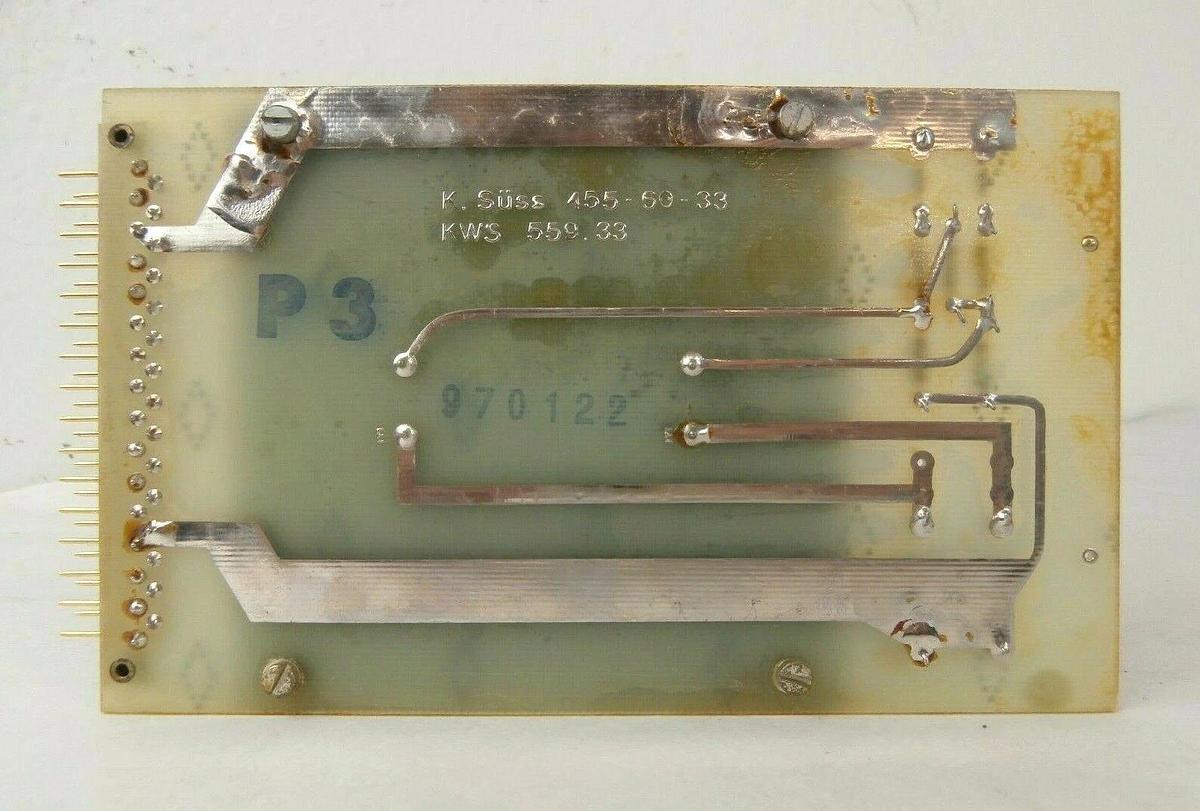 Used Karl Suss 455-60-33 PCB Card 559.33 MJB 55 Wafer Mask Aligner Working Surplus