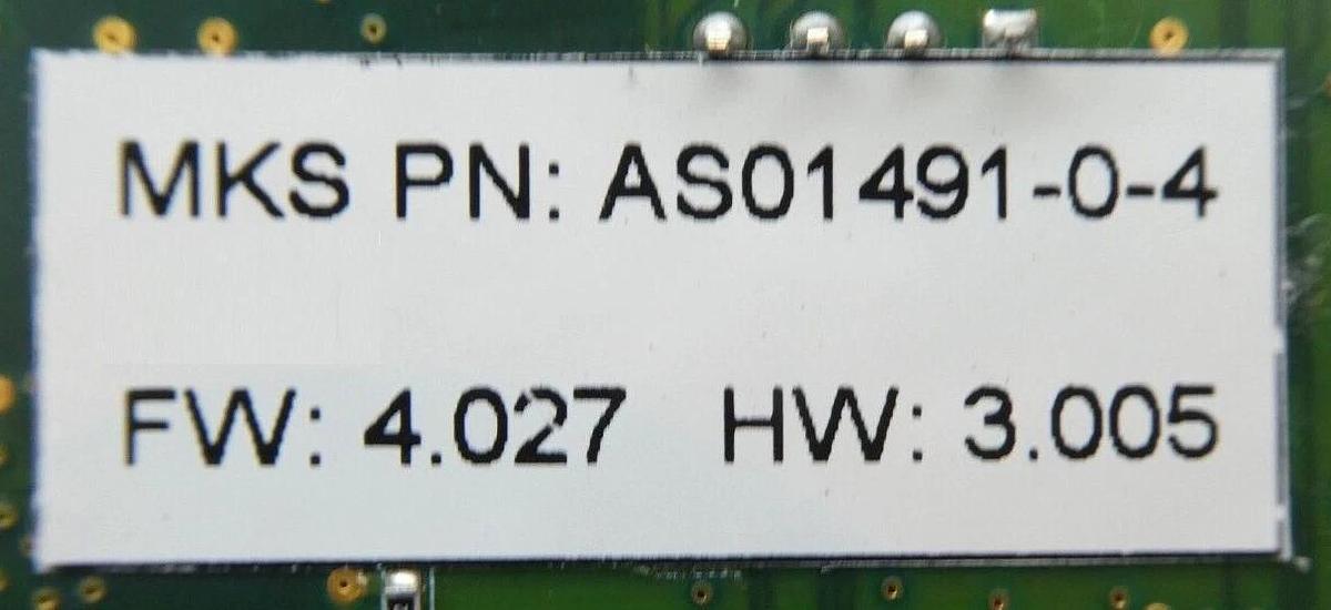 Used MKS Instruments AS01491-0-4 DeviceNet PCB Card CDN491R AMAT Working Surplus