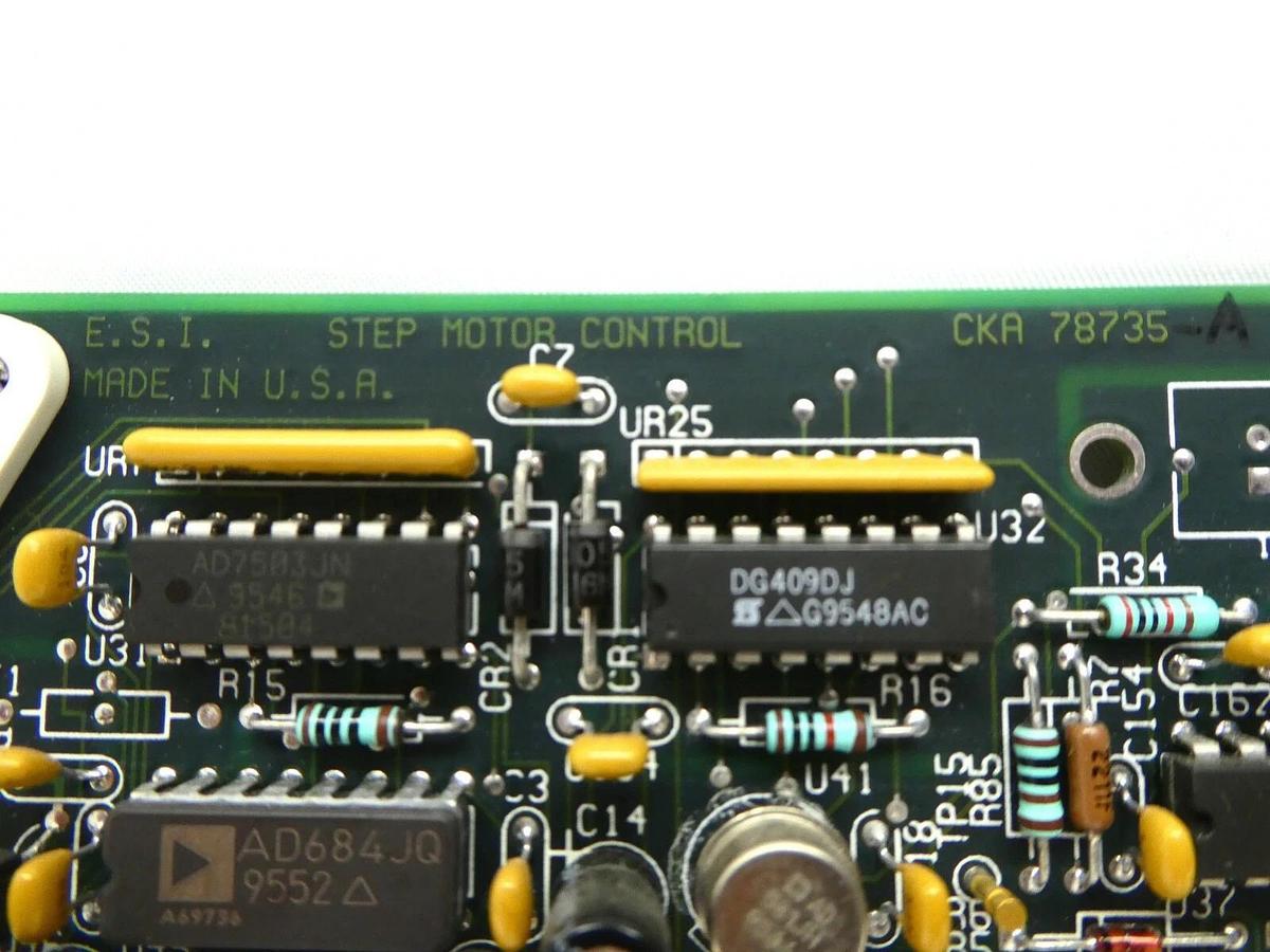 Used ESI Electro Scientific Industries CKA 78735 Step Motor Control PCB Card Working