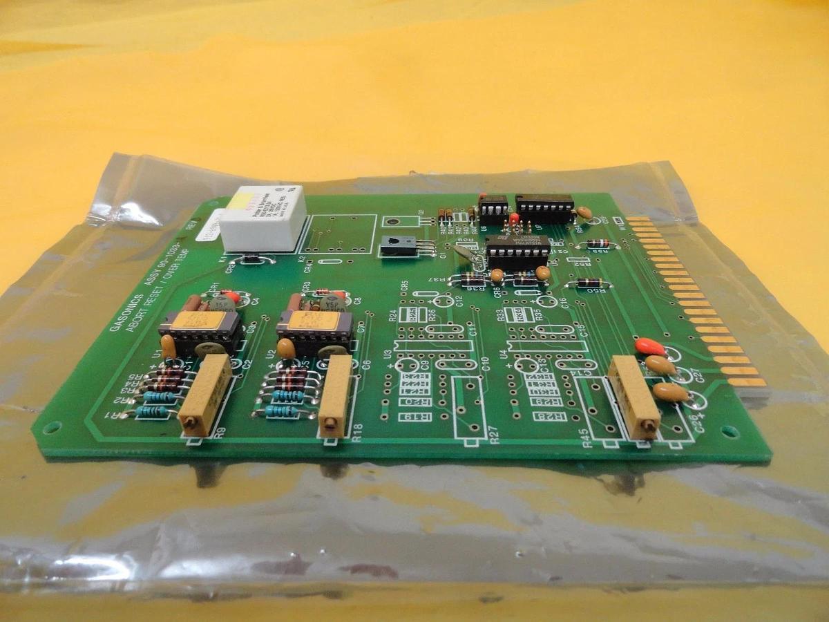 Used GaSonics 90-1033-02 Abort Reset Over Temp PCB Card Novellus Working Surplus