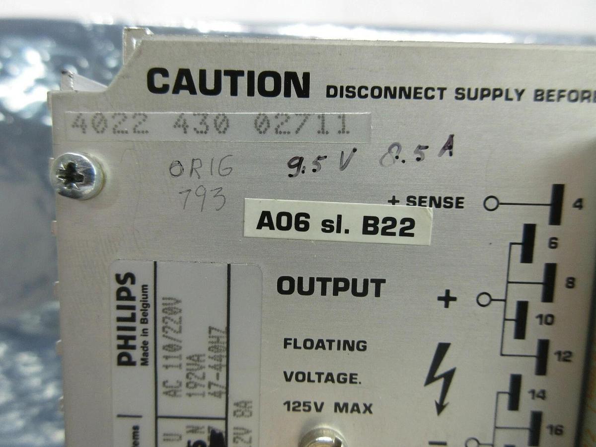 Used Philips 9415 012 61315 N Power Supply PCB Card ASML 4022.430.02711 PAS Used