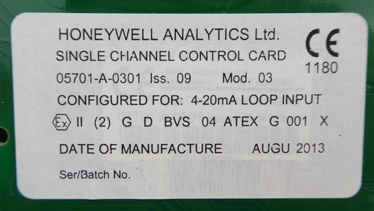 Used Honeywell Analytics 05701-A-0301 Single Channel Control PCB Card Iss. 9 Lot of 9