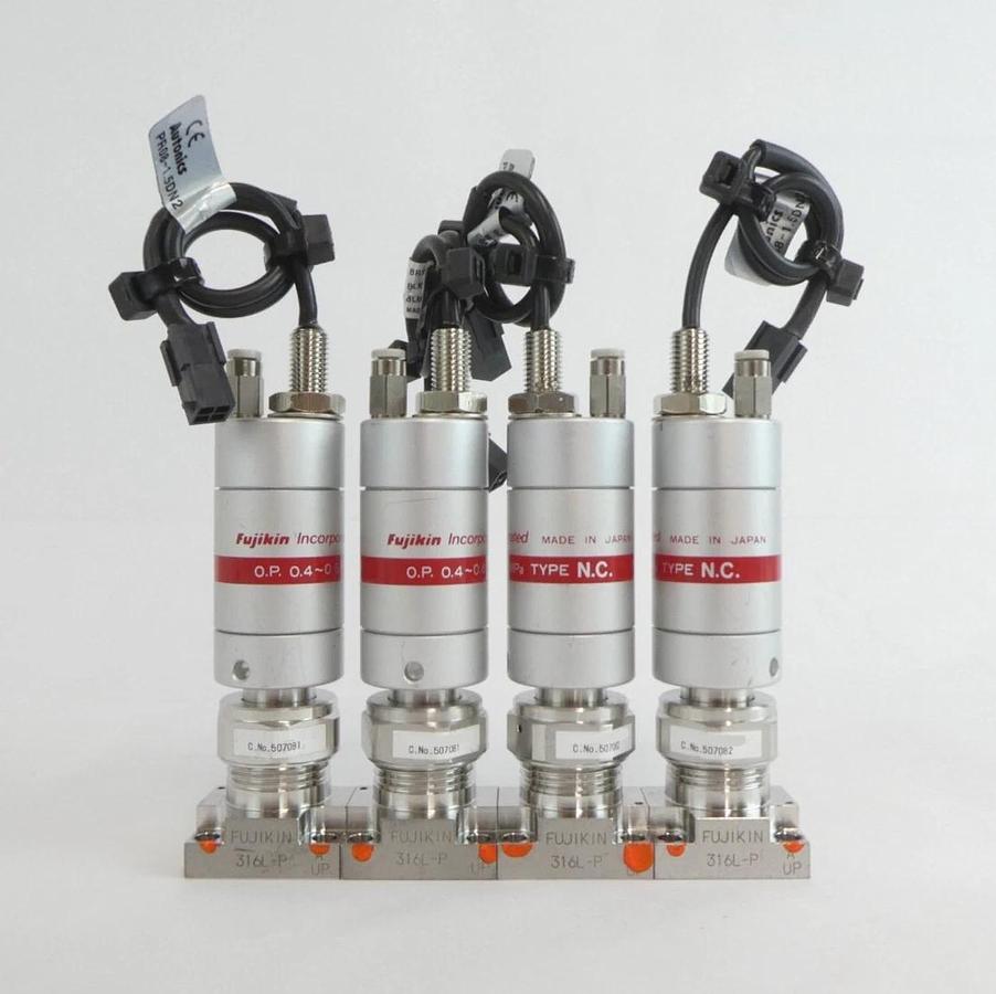 Used Fujikin 507082 507081 Diaphragm Valve 316L-P Lot of 12 Working Surplus
