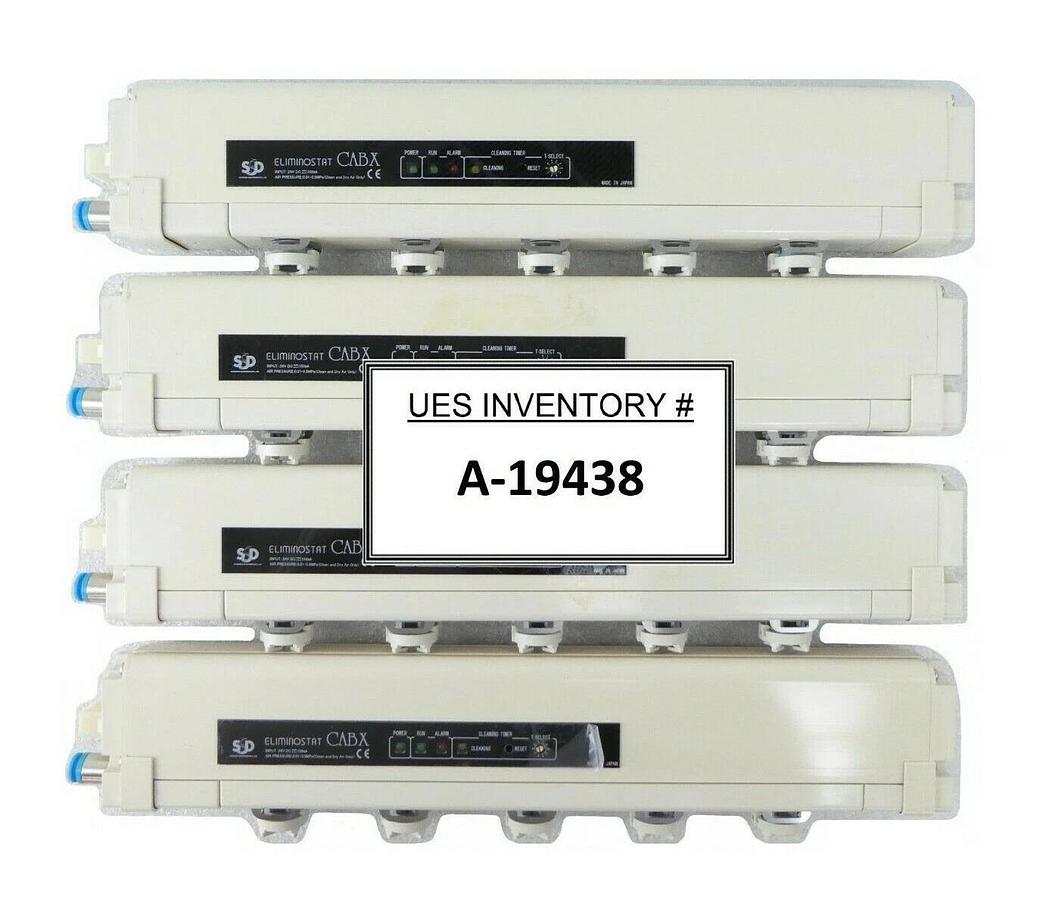 Used Shishido Electrostatic CABX350HW-S2 Ionizer Bar Lot of 4 Rudolph F30 Working