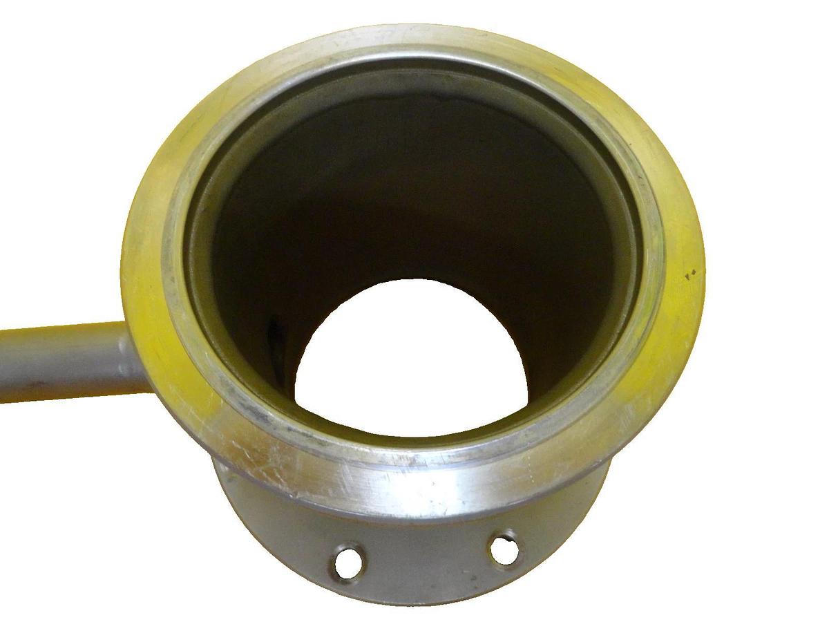 Used Edwards Vacuum Adapter Tube Tee ISO100 ISO-F to ISO100 NW25 90° Elbow Working