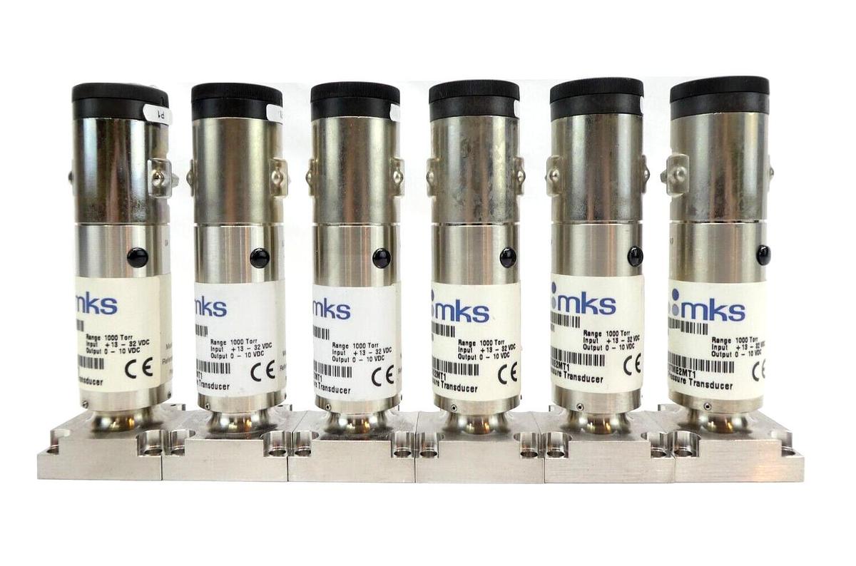Used MKS Instruments 872B13TME2MT1 Baratron Pressure Transducer Lot of 6 Working