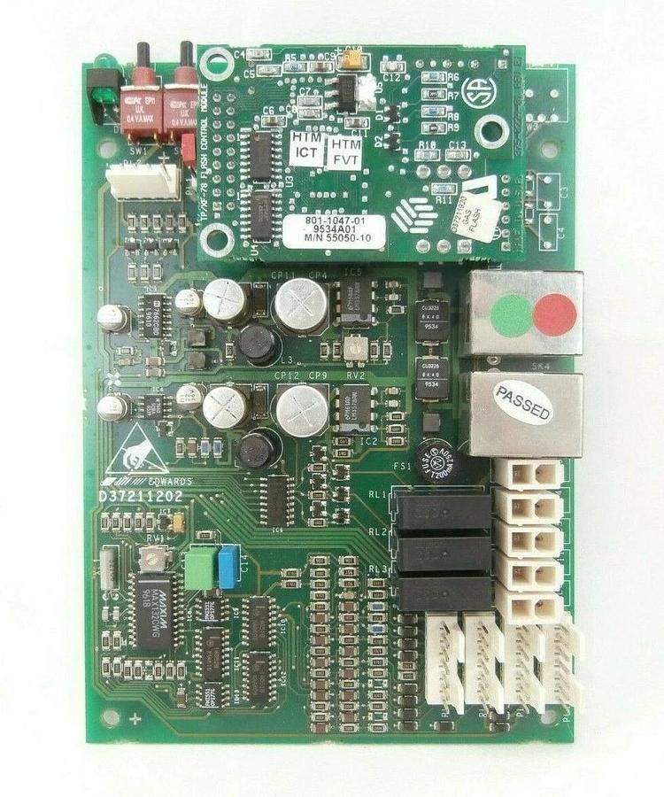 Used Edwards D37211920 Gas Flash TP/XF-78 Control PCB D37211202 801-1047-01 Spare
