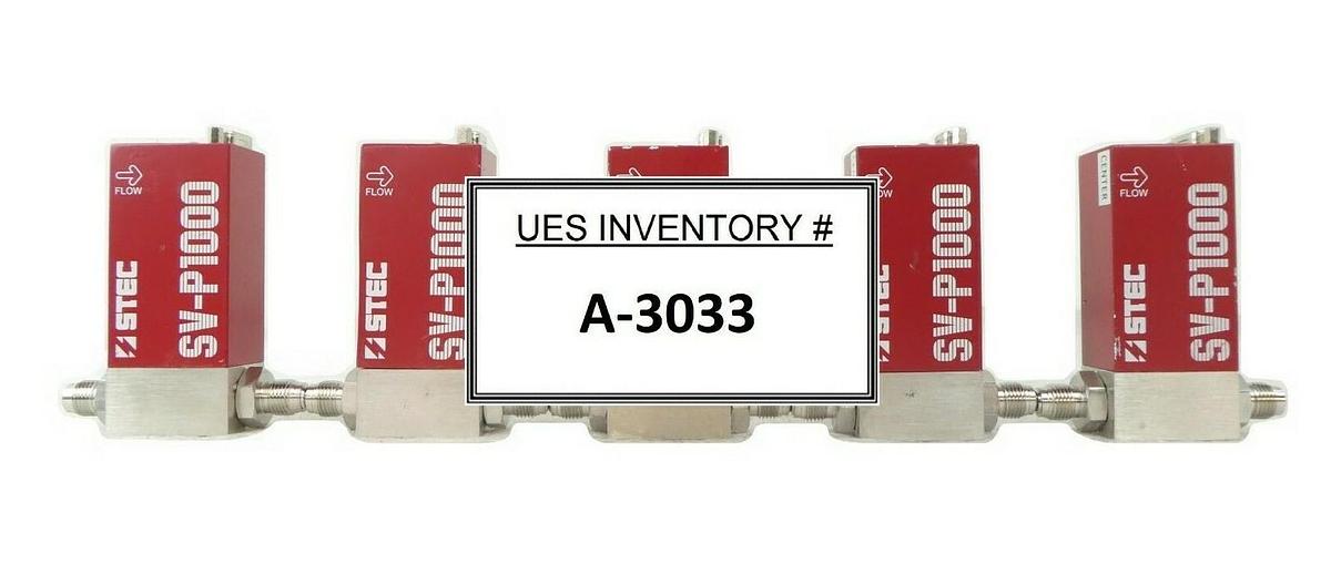 Used STEC SV-P1203 Pneumatic Flow Controller SV-P1000 Reseller Lot of 5 Working Spare