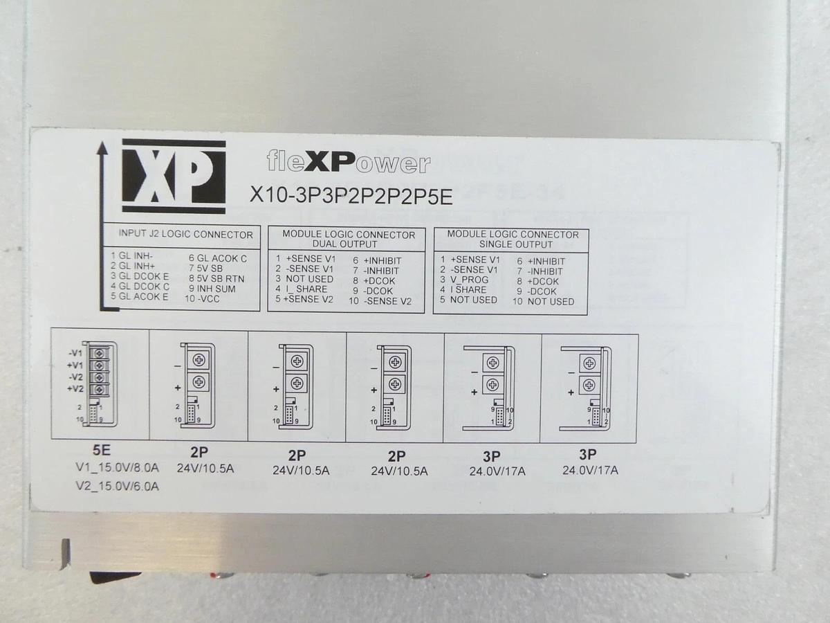 Used XP Power X10-3P3P2P2P2P5E-34 Power Supply fleXPower Reseller Lot of 2 Working