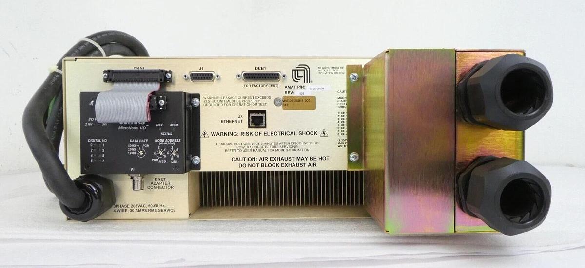 Used Kollmorgen MAG05-25041-007 EMAG 4 Channel Power System AMAT 0195-05598 Working