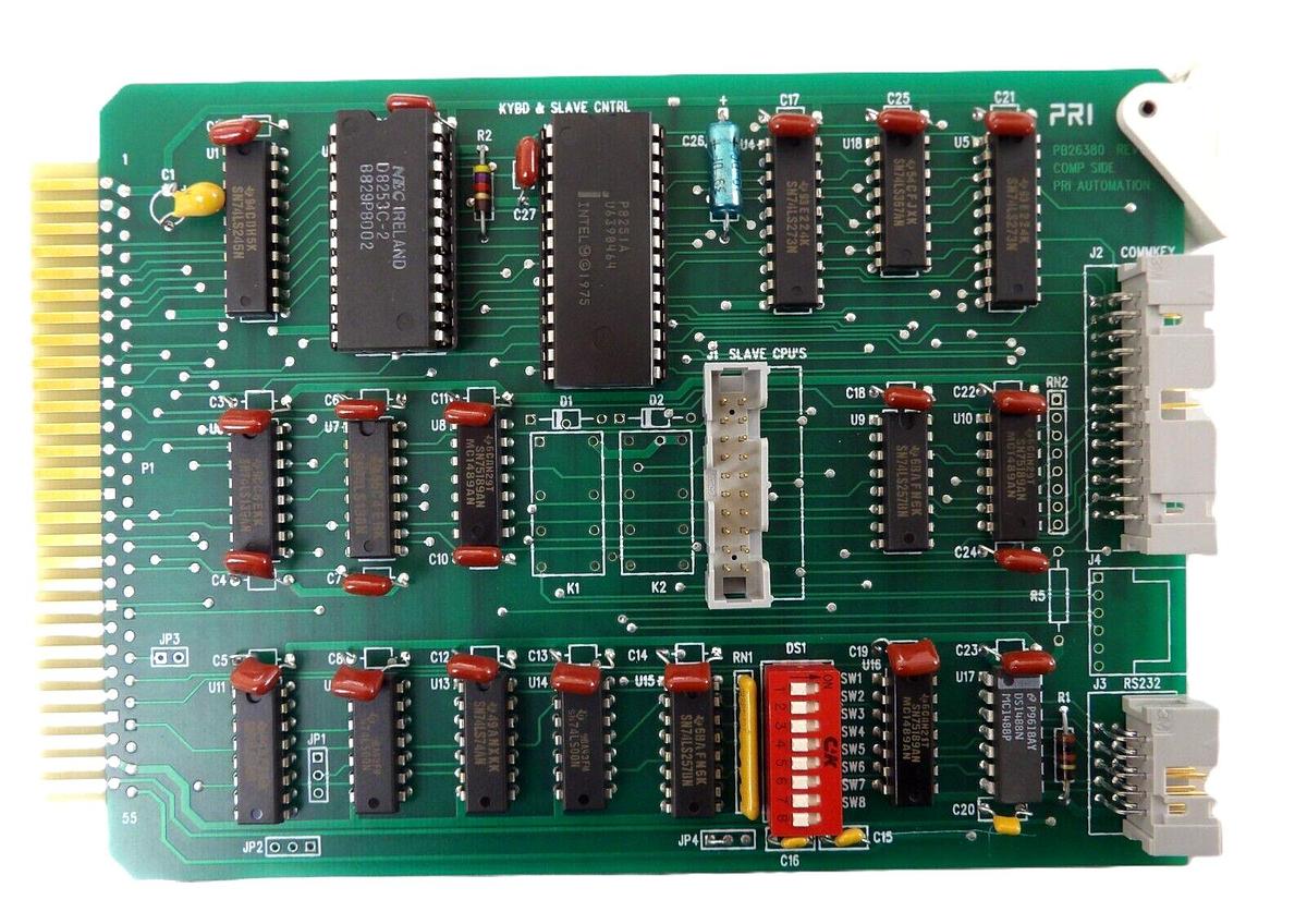 Used PRI Automation BM26380 Keyboard & Slave Control PCB Card PB26380 Brooks Working