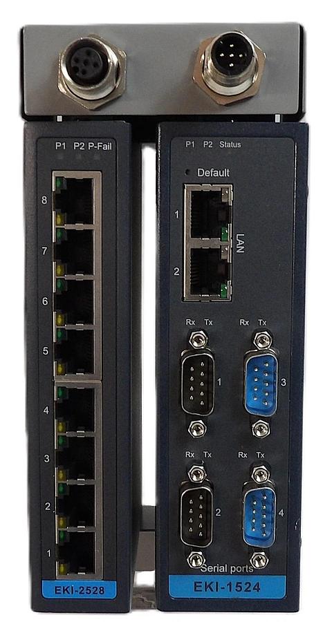 Used AMAT 0010-67323 Switch and Server Assembly Advantech EKI-2528 EKI-1524 Working