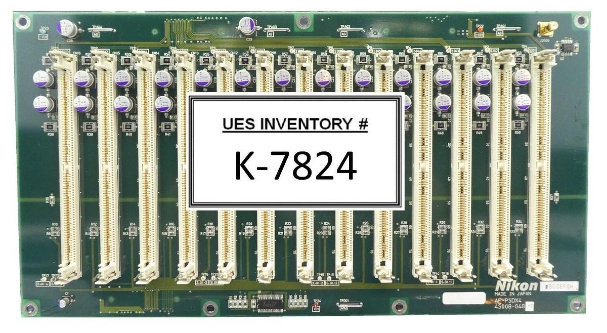 Used Nikon 4S008-048-1 Relay Backplane PCB AF-PSDX4 Copper Exposed NSR Series Working