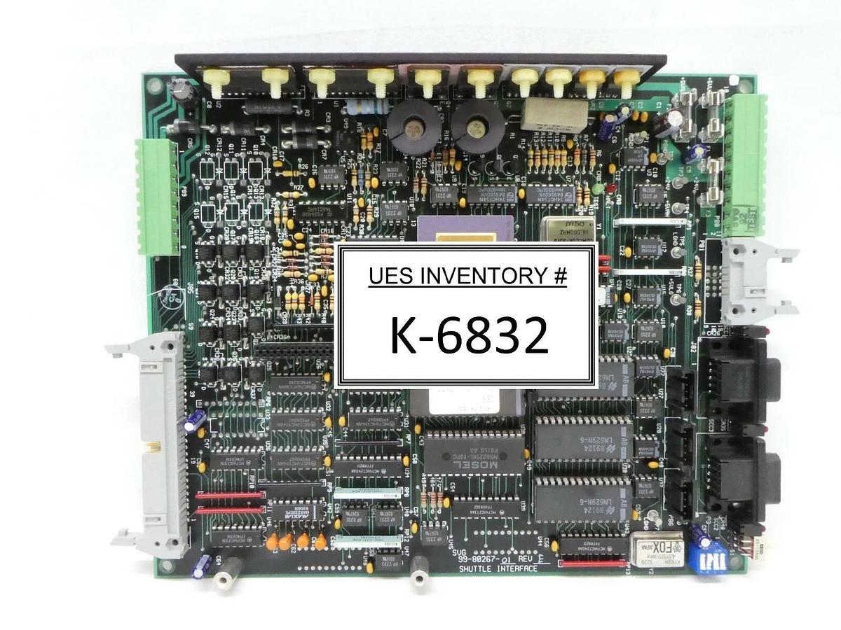 Used SVG Silicon Valley Group 99-80267-01 Shuttle Interface PCB Card Rev. E 90S Spare