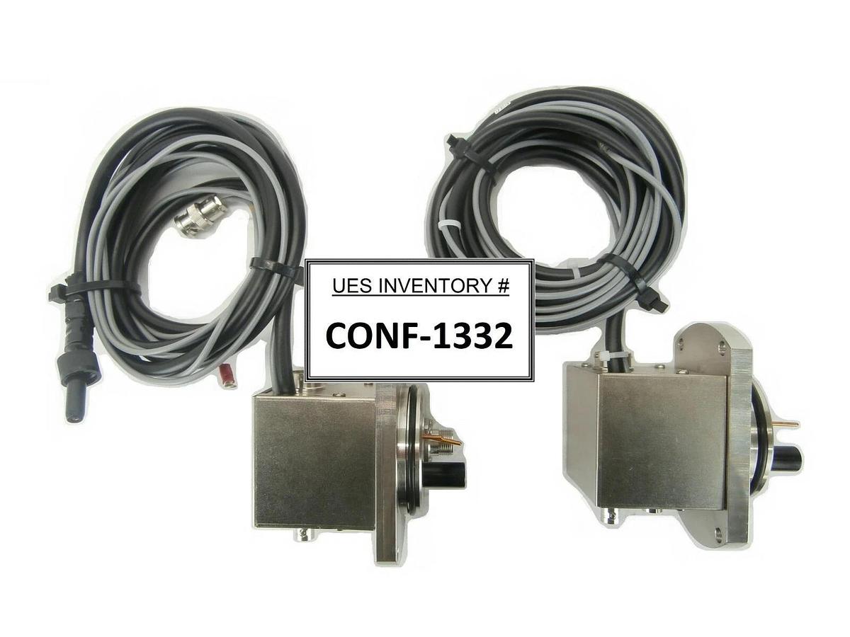 Used JEOL Column Cable Feed Through Assembly Set of 2 JWS-7555S SEM Working Surplus