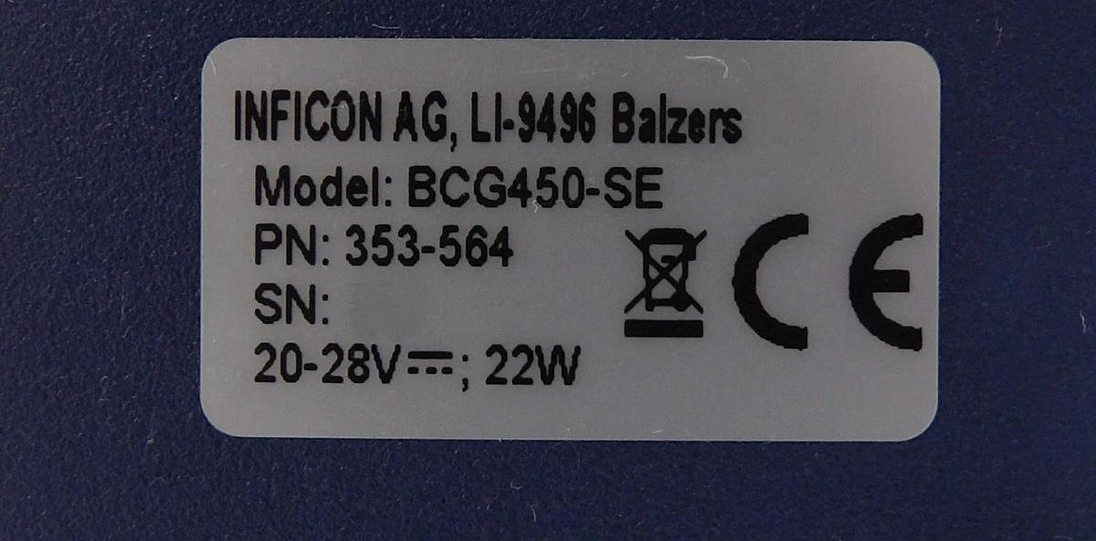 Used Inficon BCG450-SE High Vacuum TripleGauge Working
