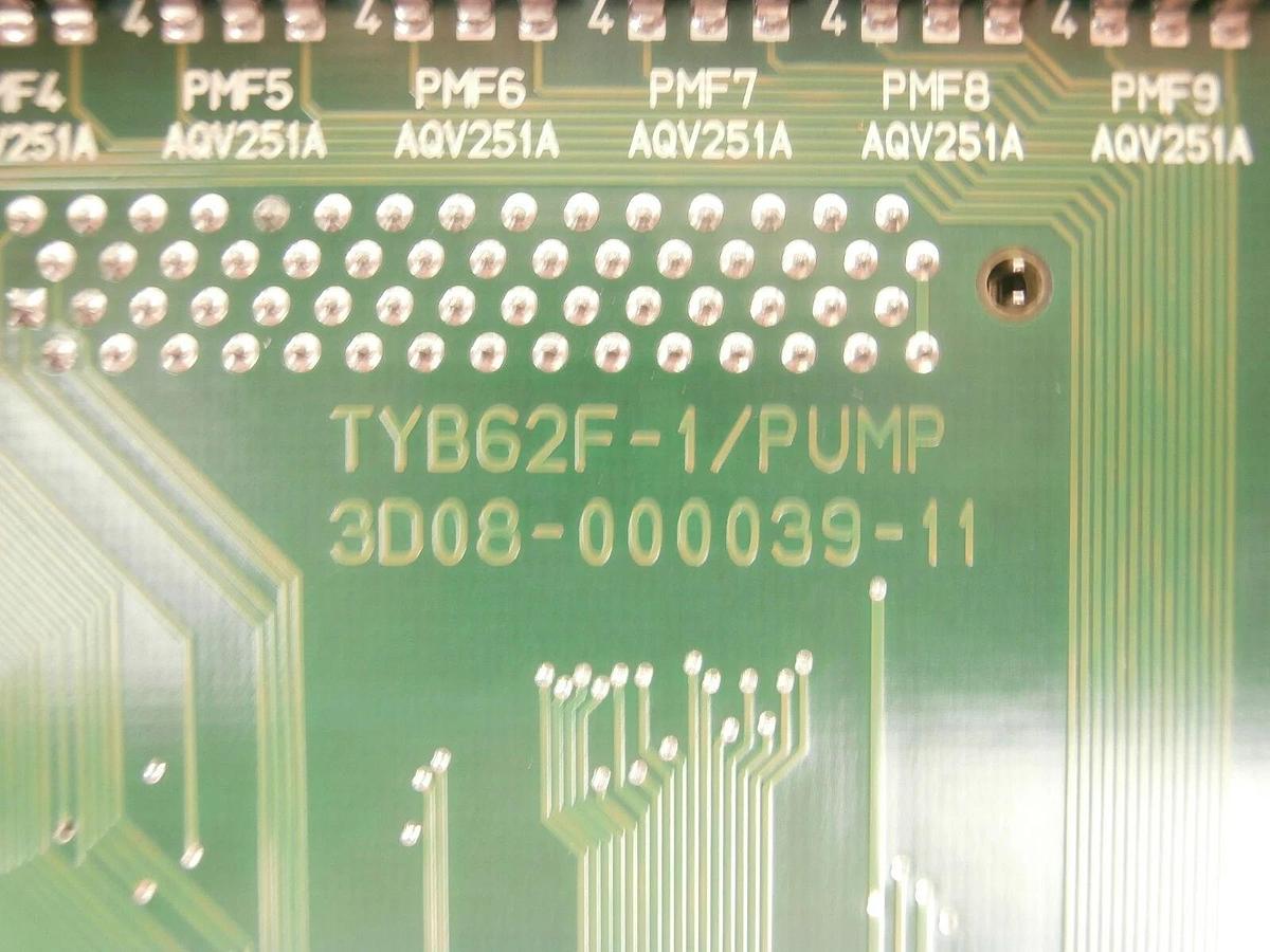 Used TEL Tokyo Electron 3D81-000039-V2 Backplane PCB TYB62F-1/PUMP Telius Working