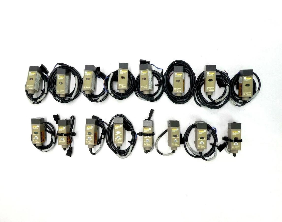 Used Omron E3L Photoelectric Switch E3L-2LRC4 E3L-2DC4 Lot of 16 Working Surplus