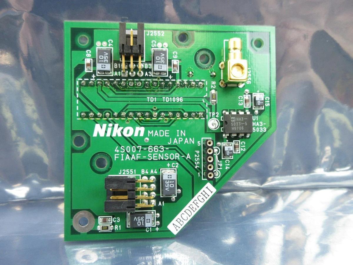 Used Nikon 4S007-663 FIAAF Sensor Interface Board PCB FIAAF-SENSOR-A NSR-S202A Used