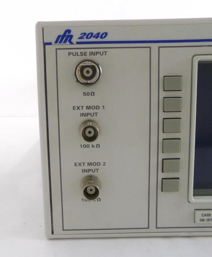 Used IFR 2040 10khz-1.35Ghz Low Noise Signal Generator 9.15 Opt. 2 Dented As-Is Spare