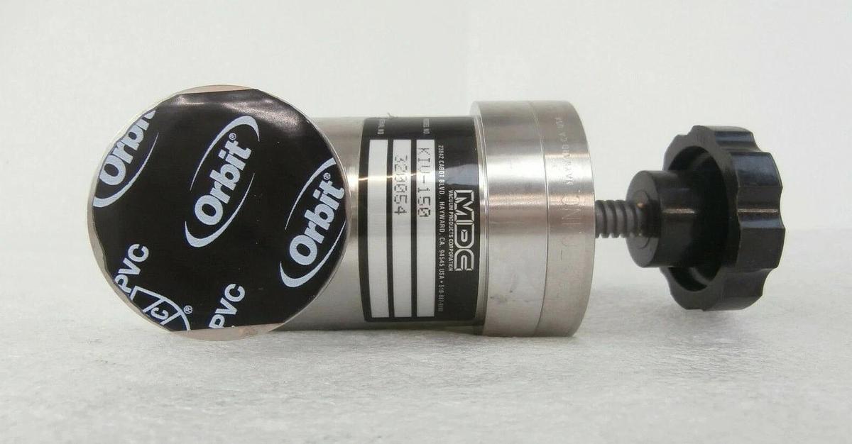 Used MDC Vacuum Products KIV-150 Manual Pneumatic In-Line Valve 320054 Working Spare