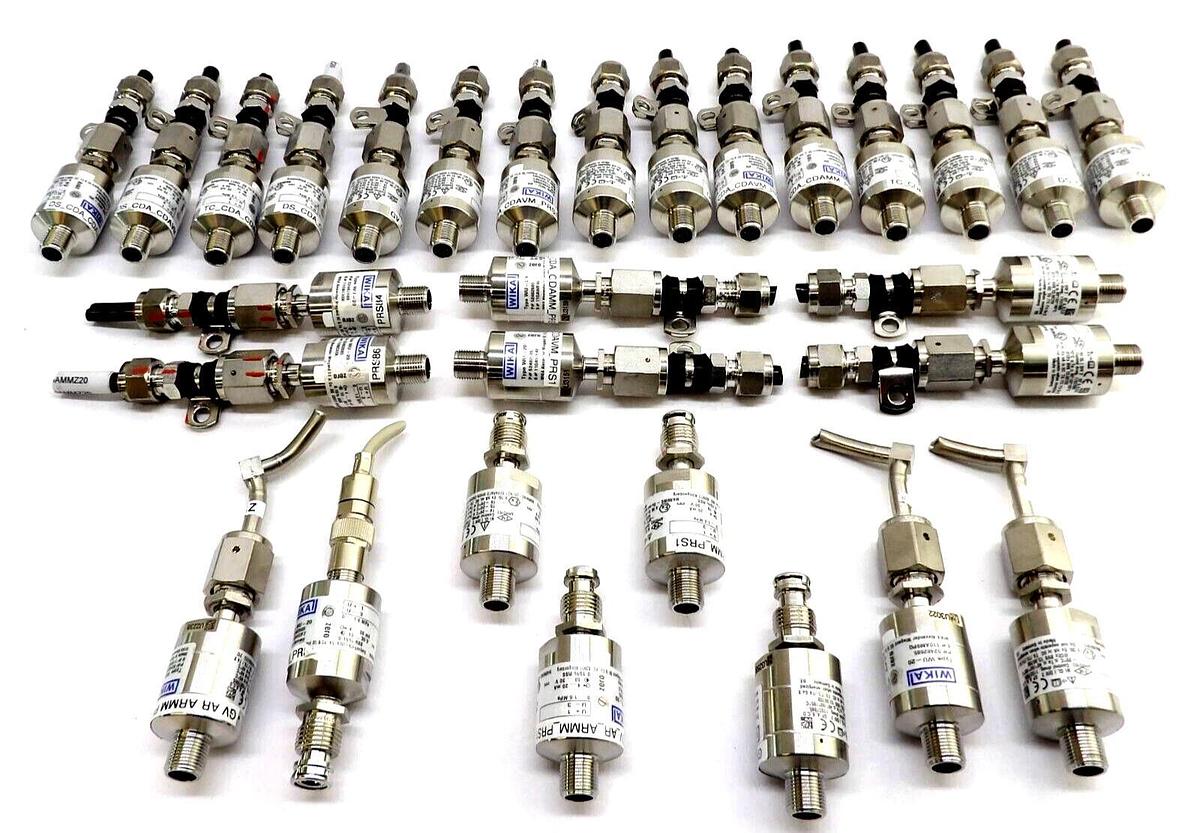 Used Wika 52482685 High Purity Pressure Transducer WU-20 Lot of 29 Working Surplus