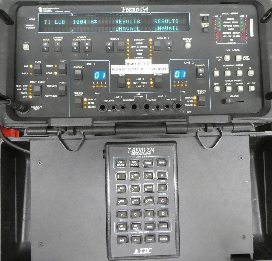 Used TTC T-BERD 224 PCM Analyzer Reseller Lot of 3 41934 L.01 9 Option Spare Surplus