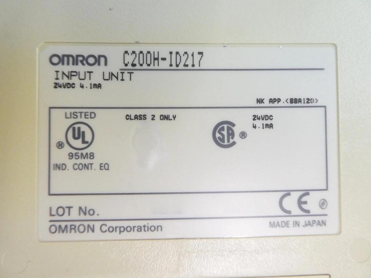 Used Omron Sysmac C200HS Programmable Logic Controller PLC Working Surplus