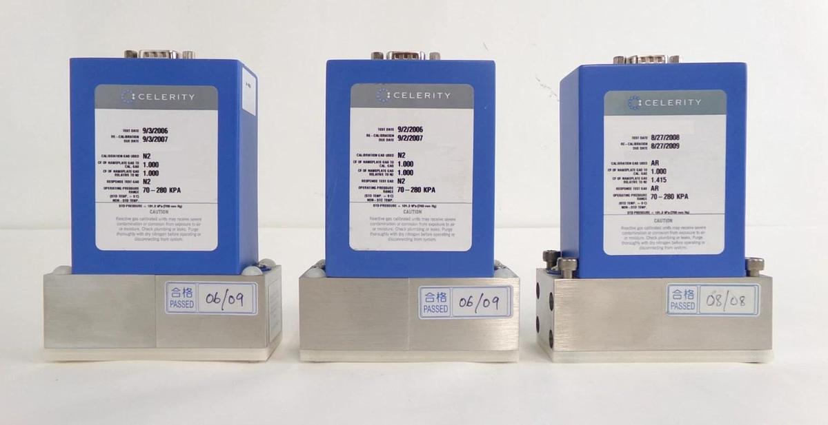 Used Celerity FC-2979MEP5 Mass Flow Controller N2 Ar Reseller Lot of 3 Working Spare