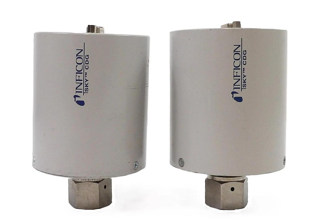 Used Inficon LI-9496 Baratron Pressure Transducer CDG100-A Lot of 2 Surplus