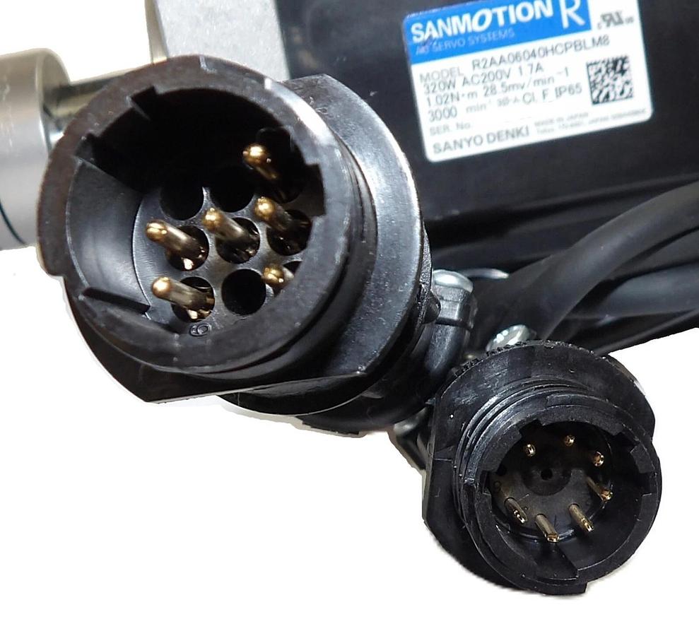 Used Sanyo Denki R2AA06040HCPBLM8 AC Servo Motor SANMOTION R Lot of 3 Working