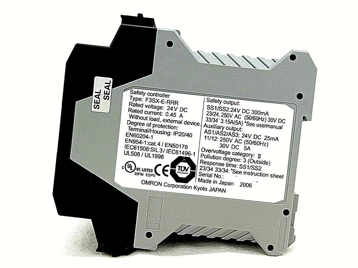 Used Omron FSX3-E Safety Controller FSX3-E-RRR FSX3-E-R2R2 Lot of 2 TEL Trias Working