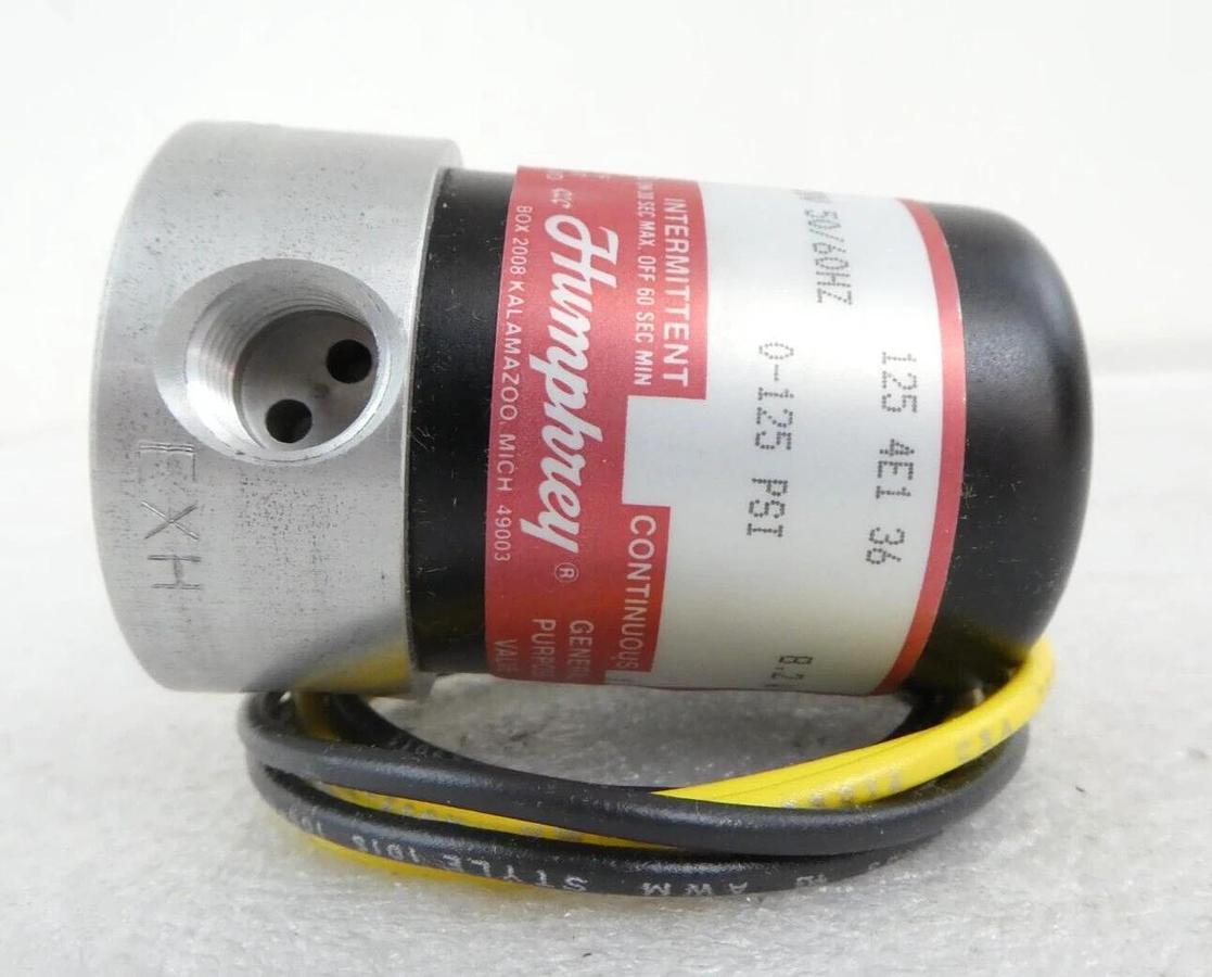 Humphrey 125 4E1 36 Solenoid Valve 1254E136 Varian 2235031 Lot of 9 New