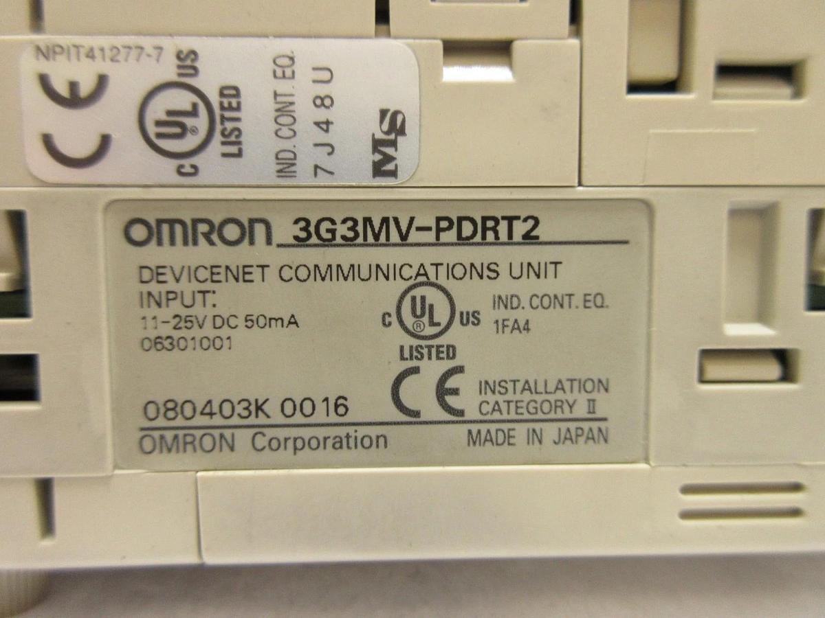 Used Omron 3G3MV-A2002 Inverter Drive SYSDRIVE 3G3MV 3G3MV-PDRT2 Used Working