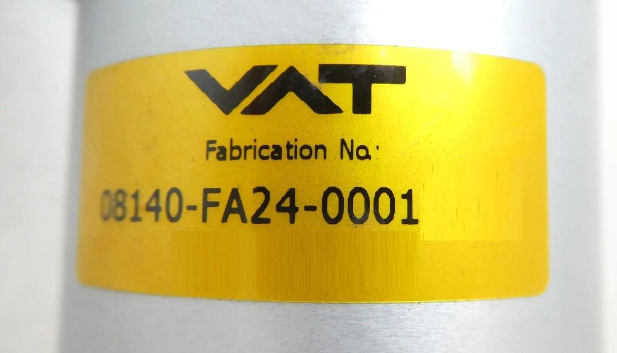 Used VAT 08140-FA24-0001 Insertable Gate Valve Series 081 AMAT 0041-92665 Working