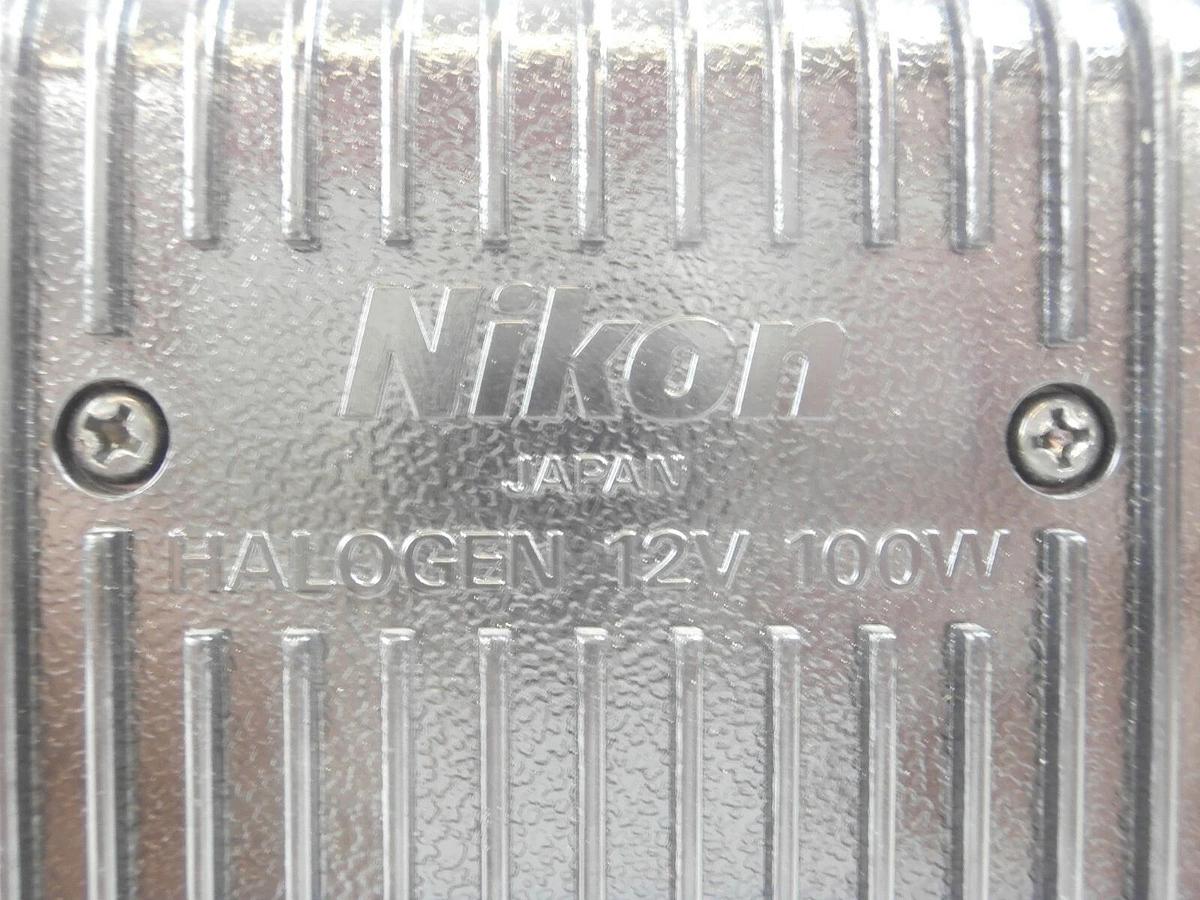 Used Nikon LHS-H100P-1 100w Halogen Lamp House MGE15203/AL11-0 with Lens NSR Working