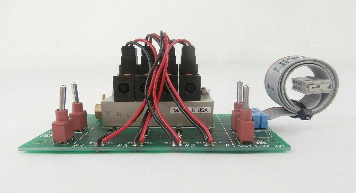 Used Schumacher 1730-0041 Pneumatic Solenoid Board PCB 1731-0041 Working Surplus
