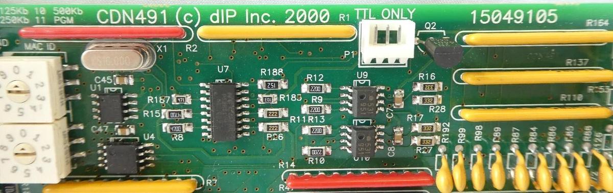 Used DIP 15049105 DeviceNet PCB Card CDN491 AMAT 0190-06170 Reseller Lot of 2 Working