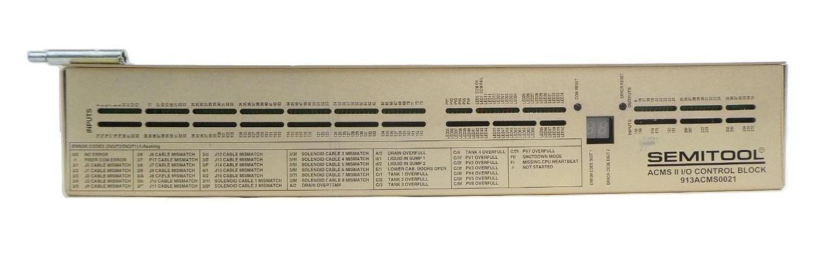 Refurbished Semitool 913ACMS0021-501R ACMS II I/O Control Block Assembly OEM Refurbished