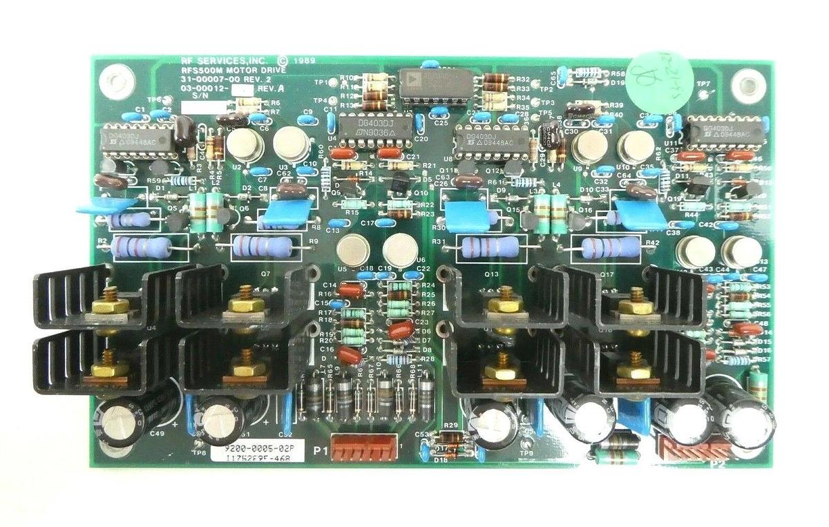 Used RF Services 9200-0005-02 RFS 500M Motor Drive PCB RF Match 31-00007-00 Working