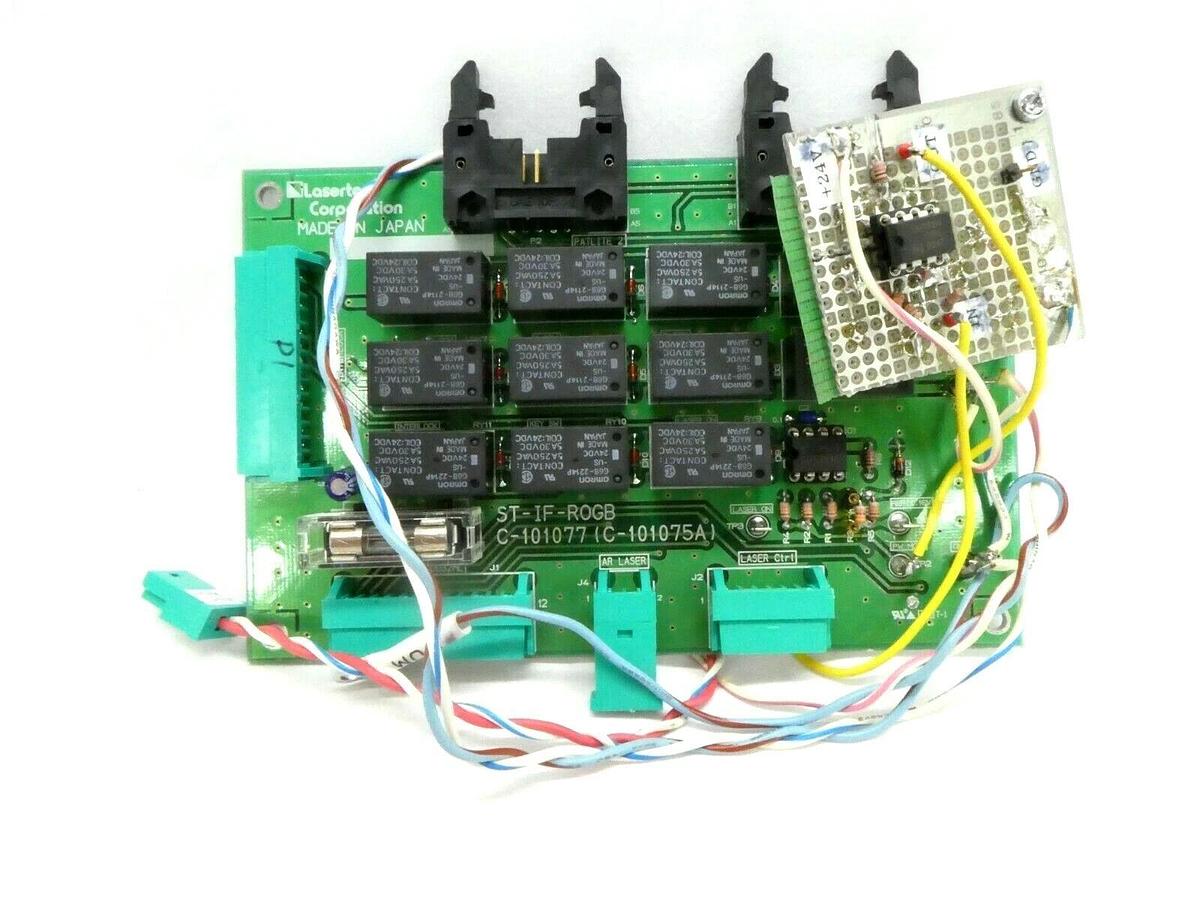 Used Lasertec C-101077 Relay PCB ST-IF-ROGB with Remote AC Board MD2500 Working Spare