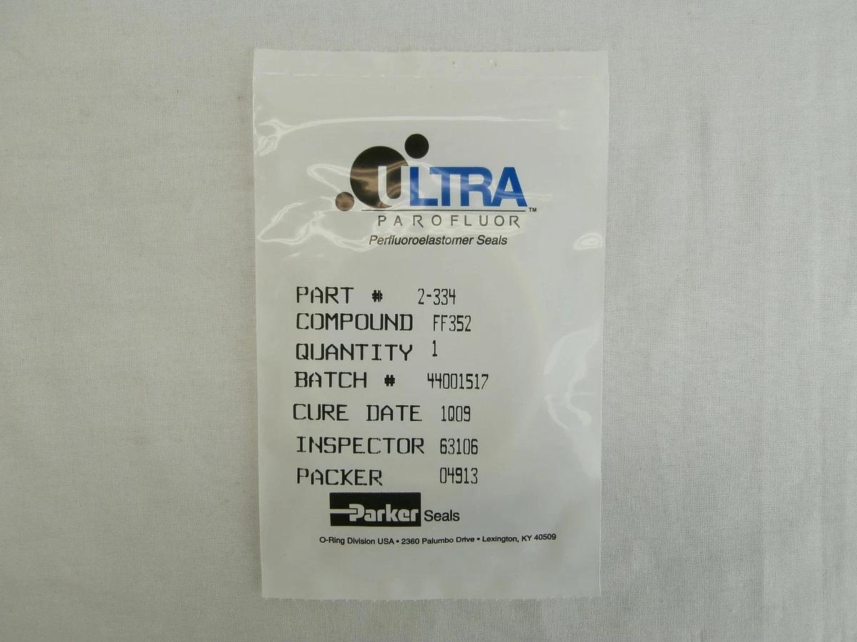 Parker Seals 2-334 O-Ring Ultra Parofluor Seal FF352 Reseller Lot of 2 New
