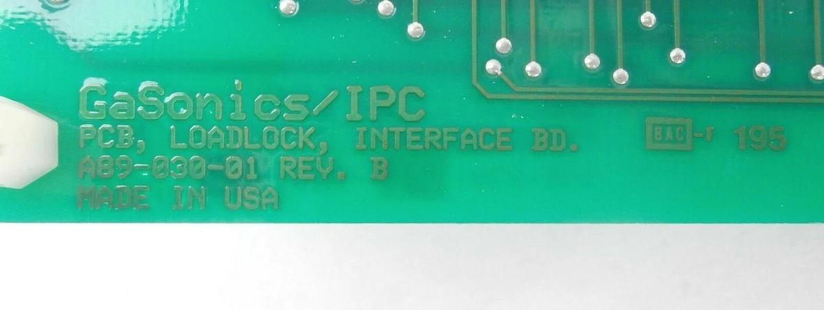 Used GaSonics A90-030-01 Loadlock Interface Board PCB IPC Bent Pins Working Surplus