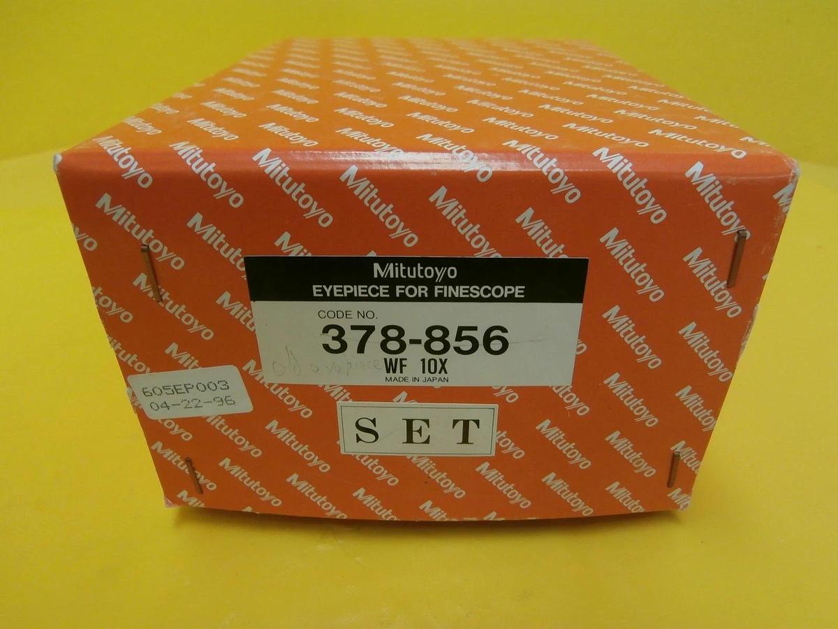 Used Mitutoyo 378-856 WF 10x/24 Microscope Eyepiece Set for Finescope Used Working