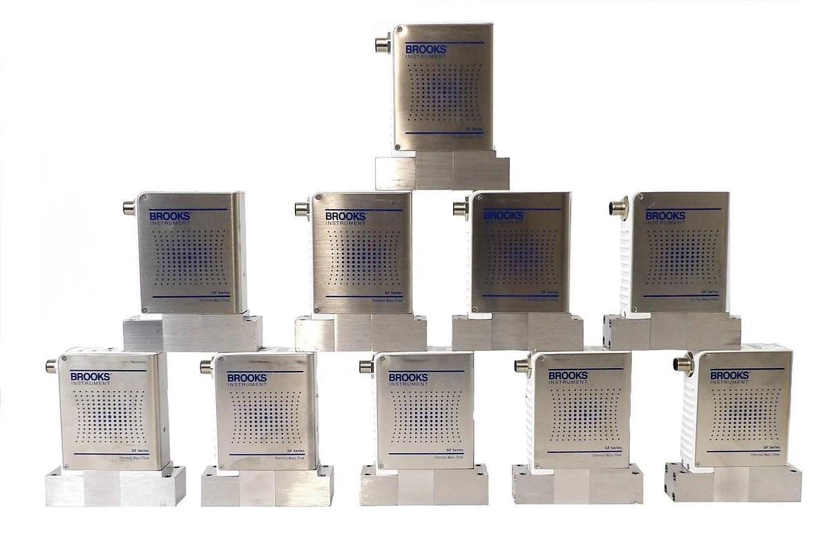 Used Brooks Instrument GF125C-105871 Mass Flow Controller MFC Reseller Lot of 10