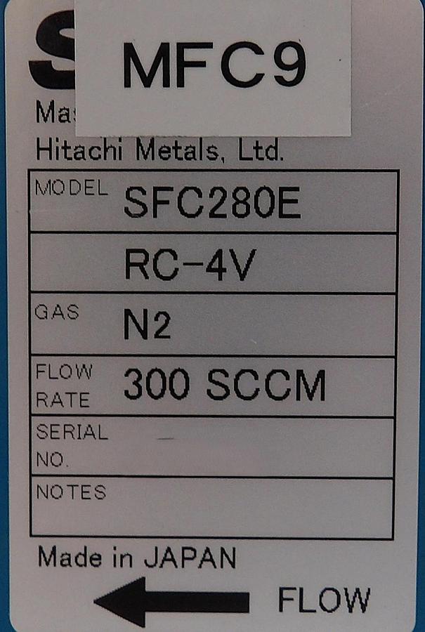 Used SAM Hitachi SFC280ERC-4V Mass Flow Controller MFC Lot of 4 Working