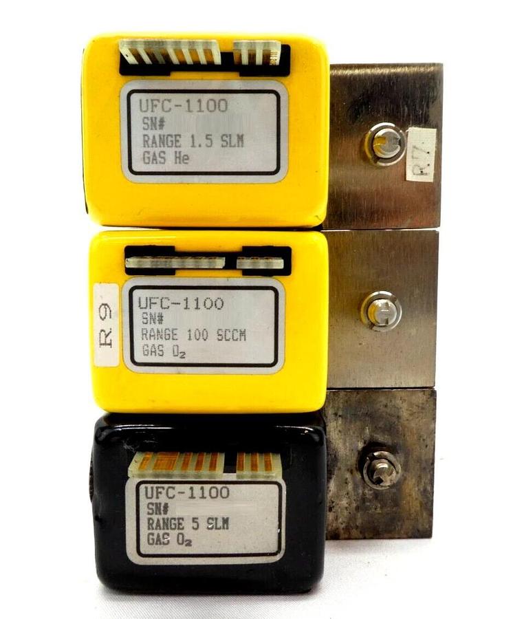 Used UNIT Instruments UFC Mass Flow Controller MFC UFC-1200A UFC-1000 Lot of 20