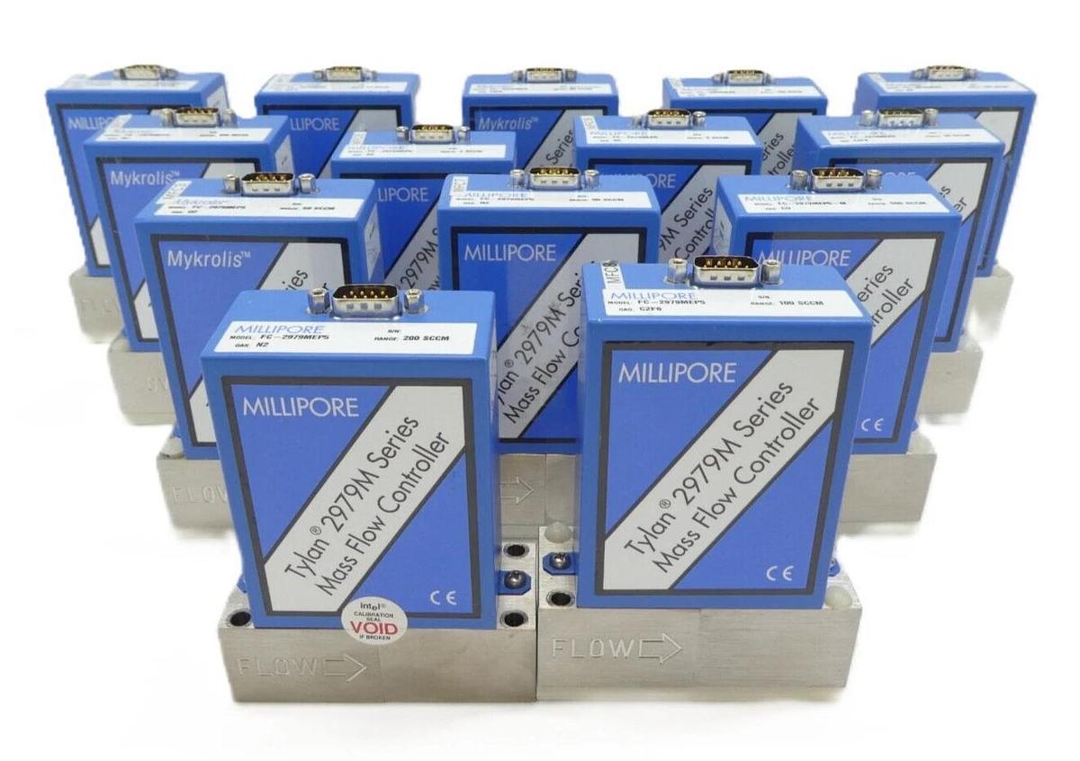 Used Millipore Mykrolis FC-2979MEP5 Mass Flow Controller MFC Reseller Lot of 14 Spare